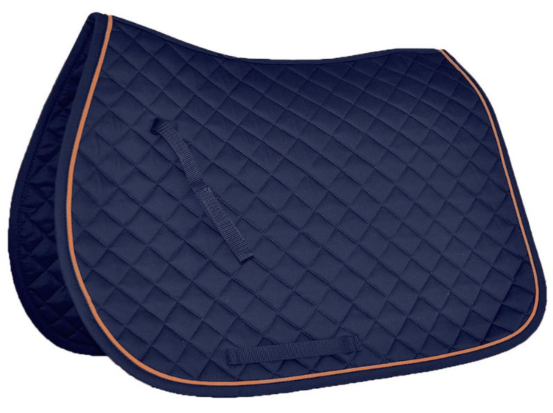 Mark Todd Piped Saddlecloths (Navy/White, Cob)